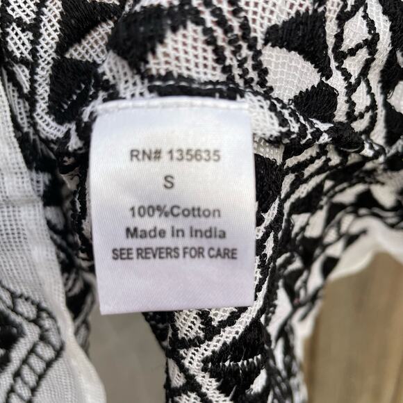Love Sam Caftan Swim Cover Embroidered Size Small NWT Cotton Mesh - Picture 7 of 7
